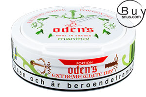 Oden's Extreme Menthol Xylitol White Dry Portion