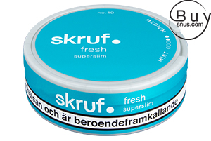 Skruf Fresh No. 10 Mint Medium Superslim White