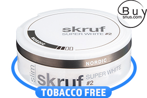 Skruf Super White Nordic No2 Slim Nicotine Pouches