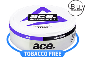 ACE Superwhite Licorice Mint Slim Nicotine Pouches