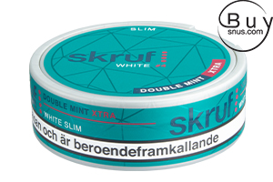 Skruf Slim Double Mint White Extra Strong