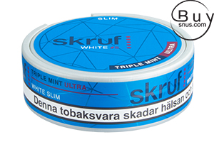 Skruf Slim Triple Mint White Ultra Strong