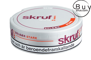 Skruf Slim Solbär White Strong