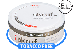 Skruf Superwhite No. 58 Liquorice Xtra Strong Slim