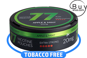 77 Apple Mint Extra Strong Slim Nicotine Pouches