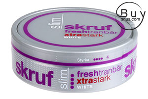 Skruf Slim Xtra Strong Fresh Cranberry White