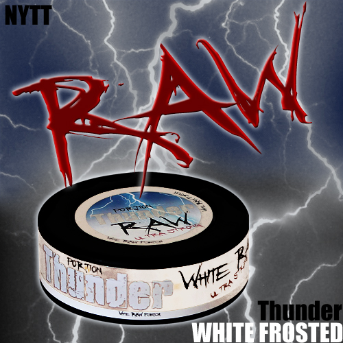 NYTT: Thunder WHITE RAW Frosted Portion