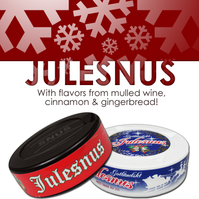 Julesnus - Christmas snus!