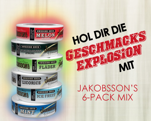GESCHMACKSEXPLOSION - Jakobsson's 6-Pack!