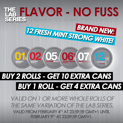 The Lab Series: Up To 5 Free Extra Cans Per Roll!