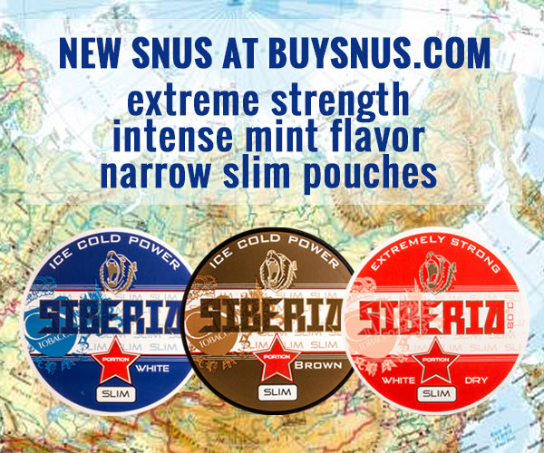 New snus from GN Tobacco - Siberia in slim portions! 