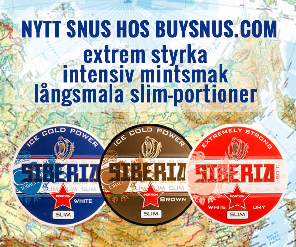 Nytt Siberia-snus i slimportioner!