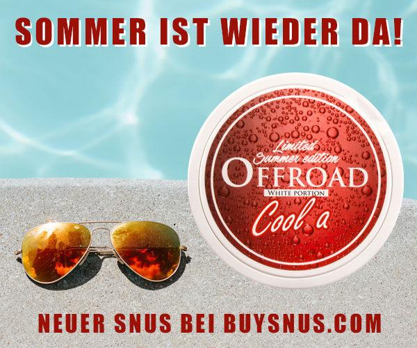 Neuer Sommer-Snus von Offroad, mit Cola-Geschmack!