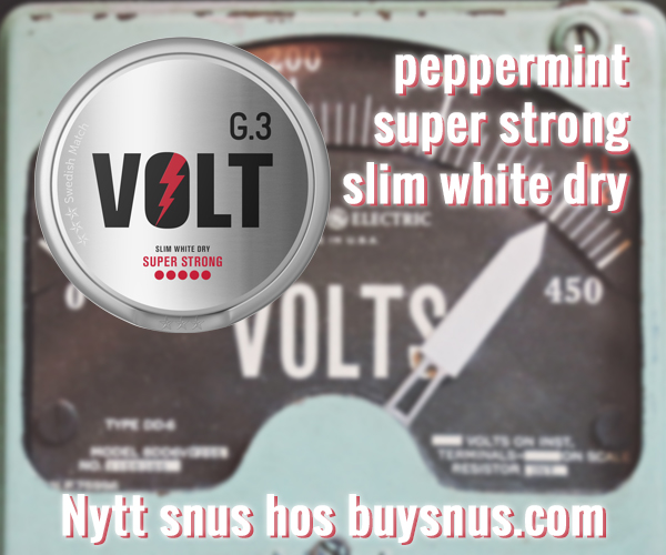 Nytt superstarkt General G.3 Snus - VOLT!