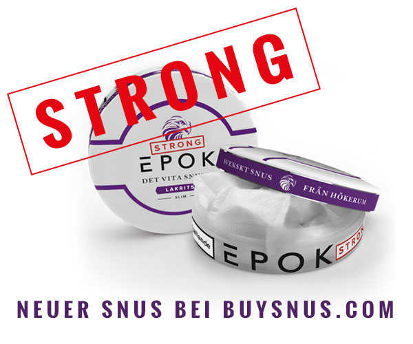 Zwei neuer starker Snus von EPOK - Lime und Lakritze!