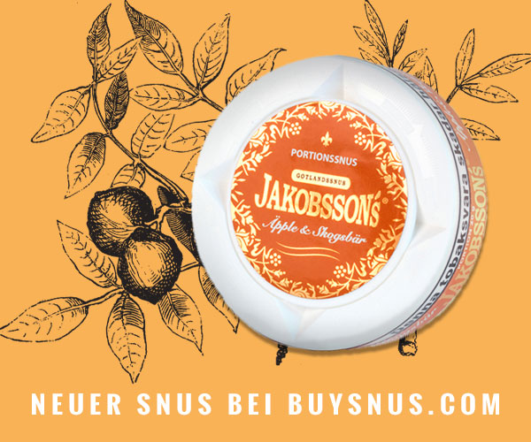 Neuer Snus bei buysnus.com - Jakobsson's Herbst Snus mit Geschmack von Apfel und Waldbeeren!
