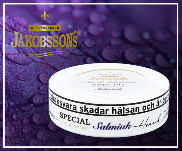 New snus at buysnus.com - Henrik Jakobsson's Special Salmiak - limited edition