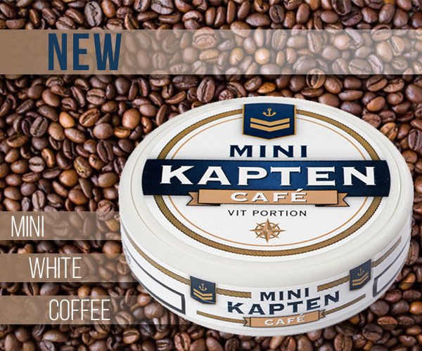 New snus at buysnus.com - Kapten Mini White Café