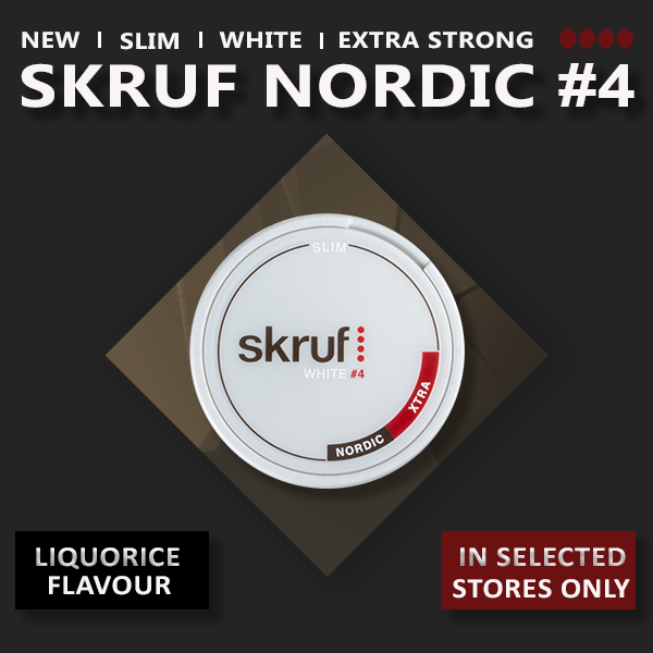 Skruf Slim Nordic White Xtra Strong Portion