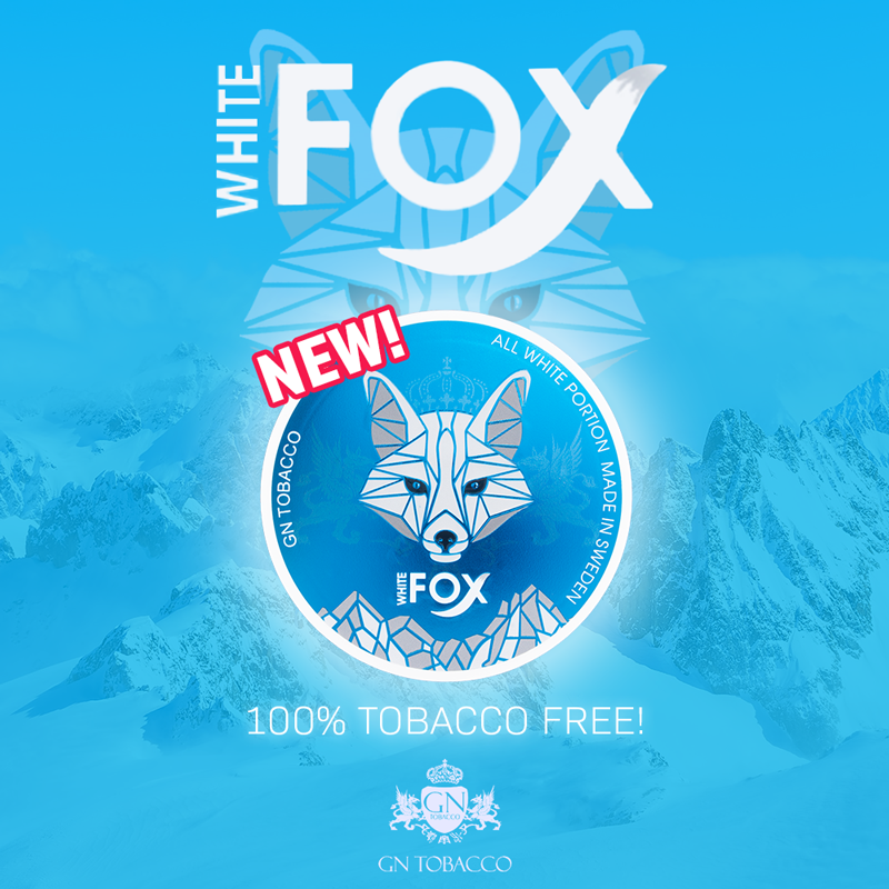 White Fox Minty fresh, extra strong and 100 tobacco free! snus