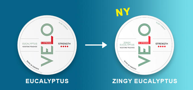 Velo Eucalyptus X-Strong -> Velo Zingy Eucalyptus