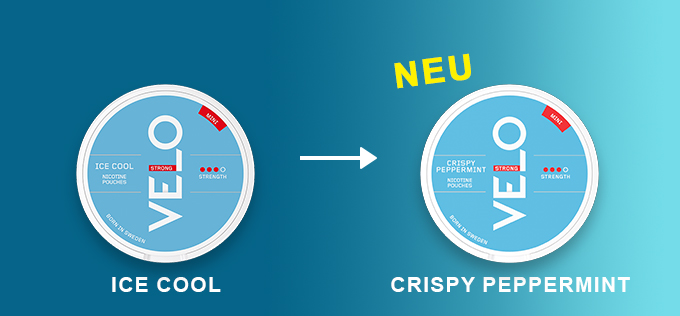 Velo Ice Cool Mini -> Velo Crispy Peppermint Mini
