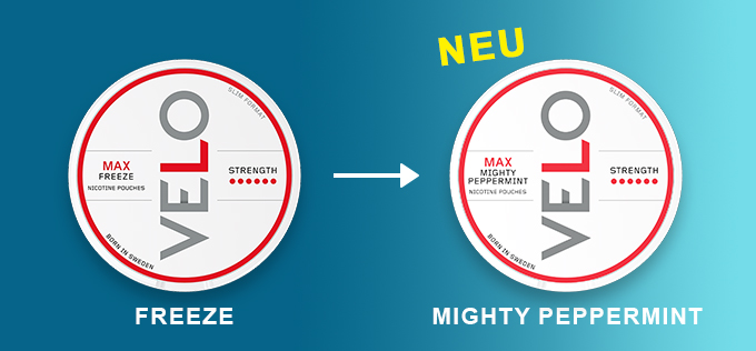 Velo Freeze Max -> Velo Mighty Peppermint 17 mg