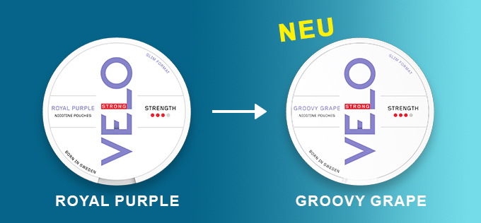 Velo Royal Purple Slim Strong -> Velo Groovy Grape Slim