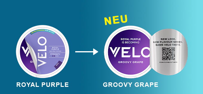 Velo Mini Royal Purple -> Velo Groovy Grape Mini