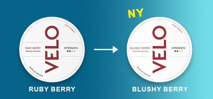 Velo Ruby Berry -> Velo Blushy Berry