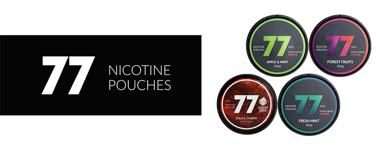 77 Pouches Nikotinpåsar