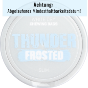 Thunder Frosted Slim White Dry Chewing Bags