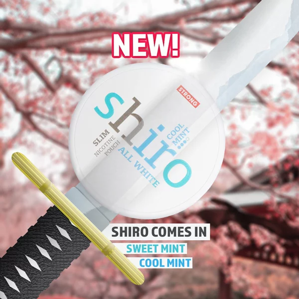 SHIRO - TOBACCO FREE NICOTINE POUCHES PACKED WITH MINTY FLAVORS!