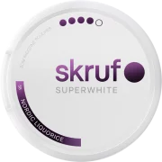 Skruf Superwhite No. 58 Nordic Liquorice Xtra Strong Slim