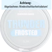 Thunder Frosted Slim White Dry Chewing Bags